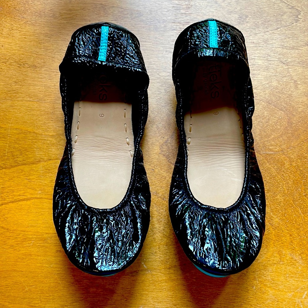 Tieks - Obsidian Black (Patent Leather) - Size 9